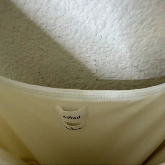 Aritzia Wilfred Saturn Wrap Dress White Sleeveless Womens Size L - Picture 8 of 11